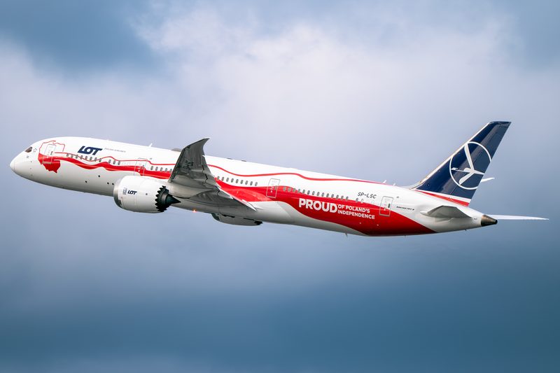 SP-LSC Boeing 787-9 Dreamliner — Losowe zdjęcia spotterskie